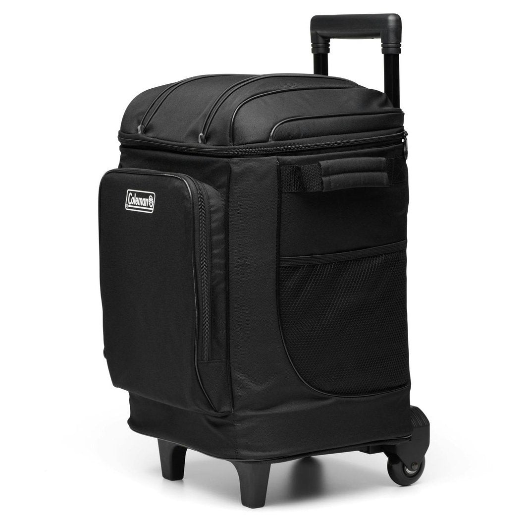 CHILLER™ 42-Can Soft-Sided Portable Cooler with Wheels, Black Soft Coolers by Coleman | campsifu