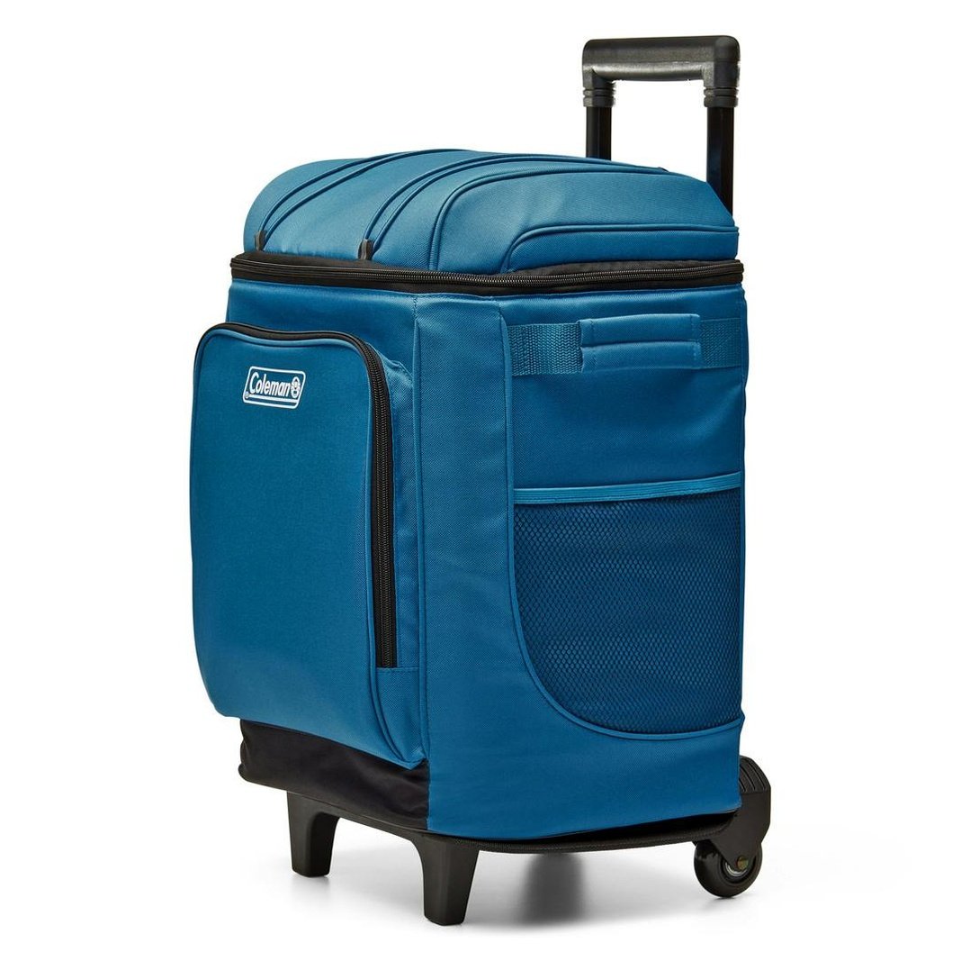 CHILLER™ 42-Can Soft-Sided Portable Cooler with Wheels, Deep Ocean Soft Coolers by Coleman | campsifu