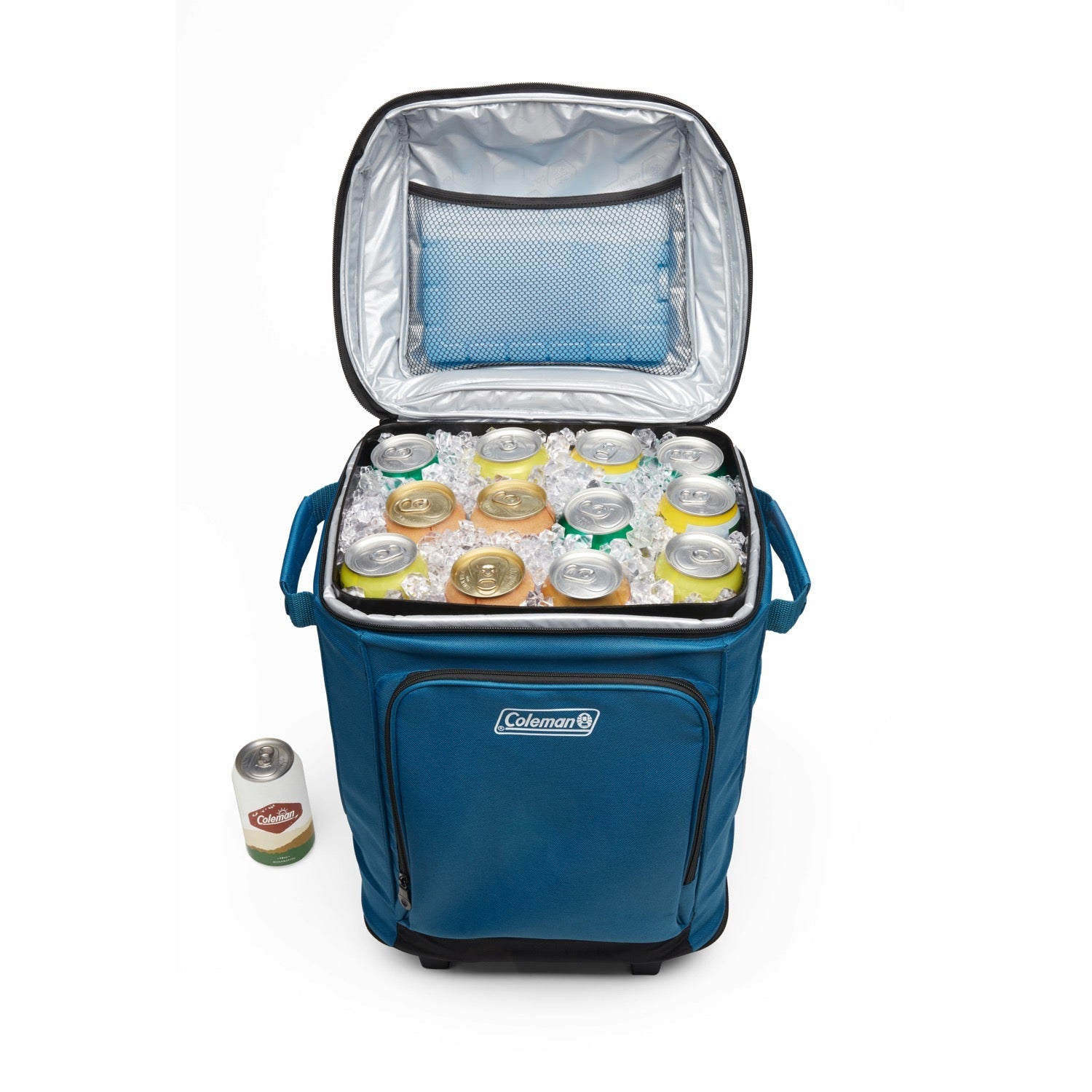 CHILLER™ 42-Can Soft-Sided Portable Cooler with Wheels, Deep Ocean Soft Coolers by Coleman | campsifu