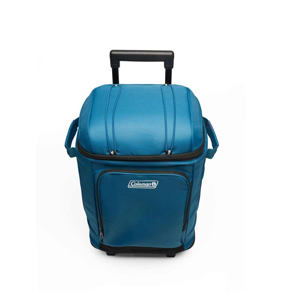 CHILLER™ 42-Can Soft-Sided Portable Cooler with Wheels, Deep Ocean Soft Coolers by Coleman | campsifu