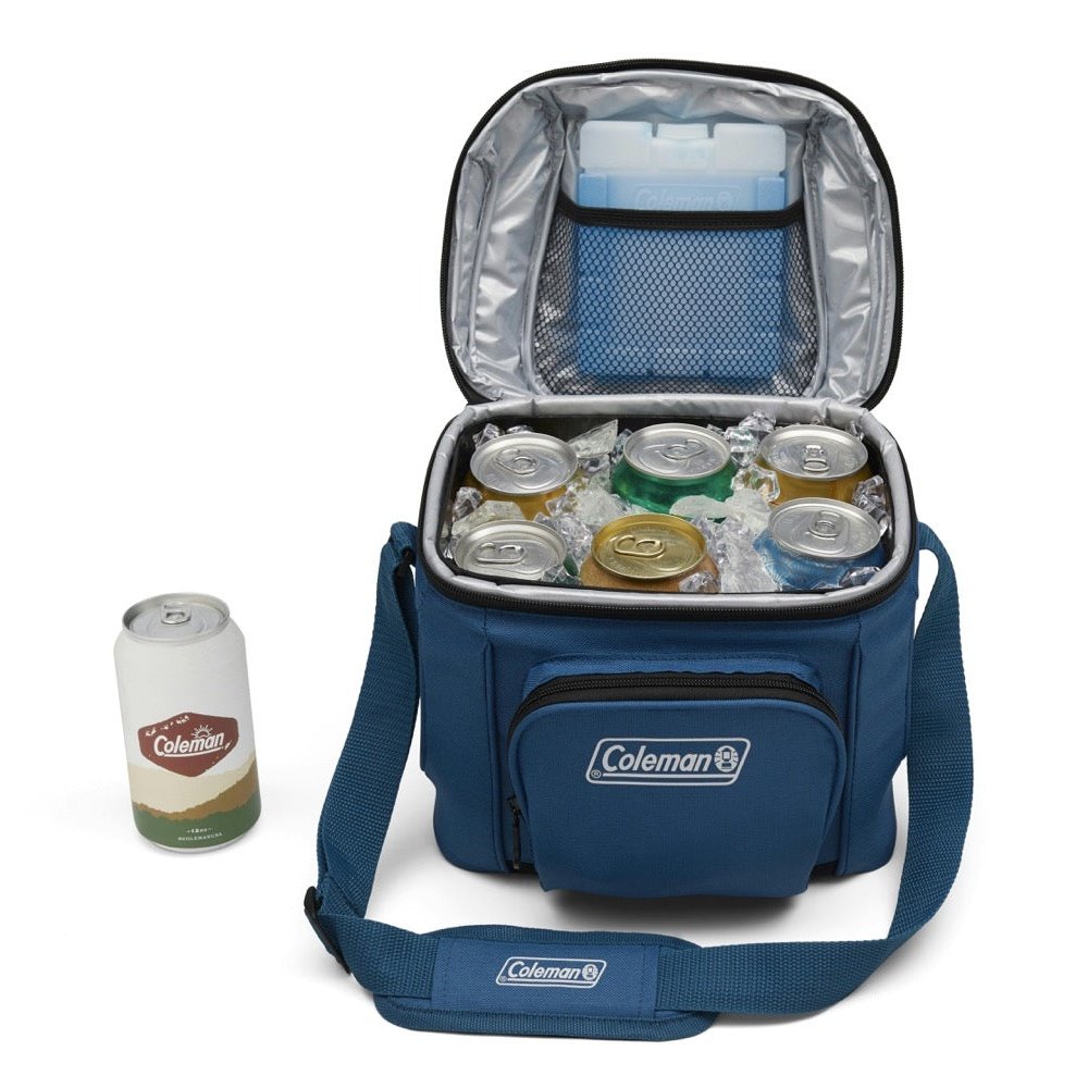 CHILLER™ 9-Can Soft-Sided Portable Cooler, Deep Ocean Soft Coolers by Coleman | campsifu