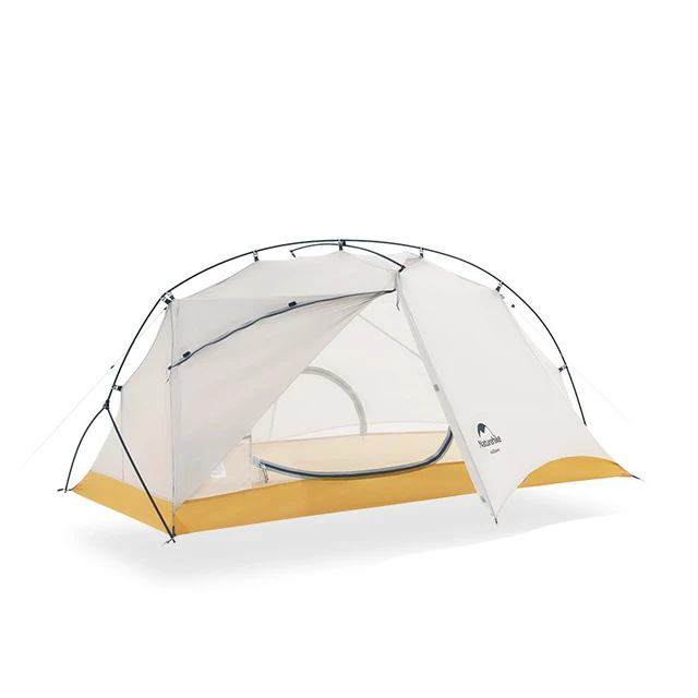 Cloud Trace Superlight 1-Person Tent Grey & Yellow Tents by Naturehike | campsifu