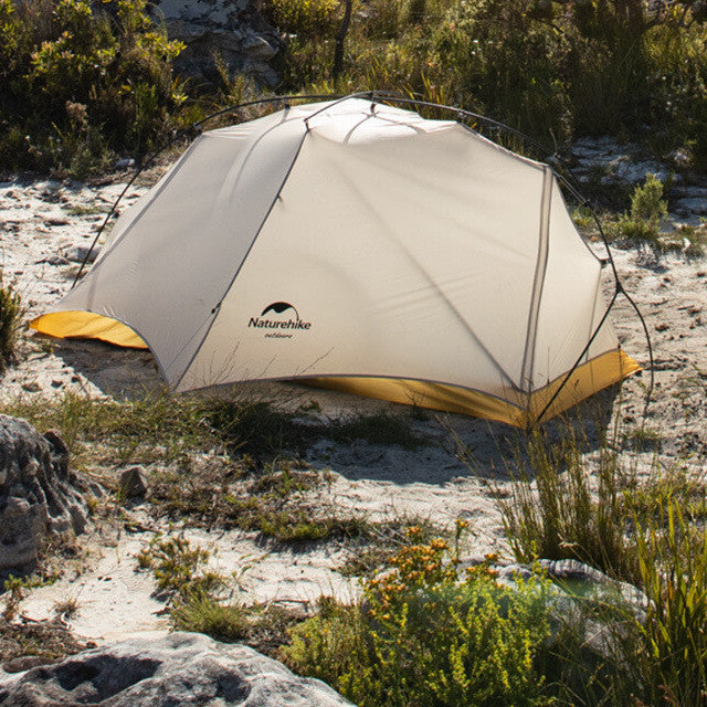 Cloud Trace Superlight 1-Person Tent Grey & Yellow Tents by Naturehike | campsifu