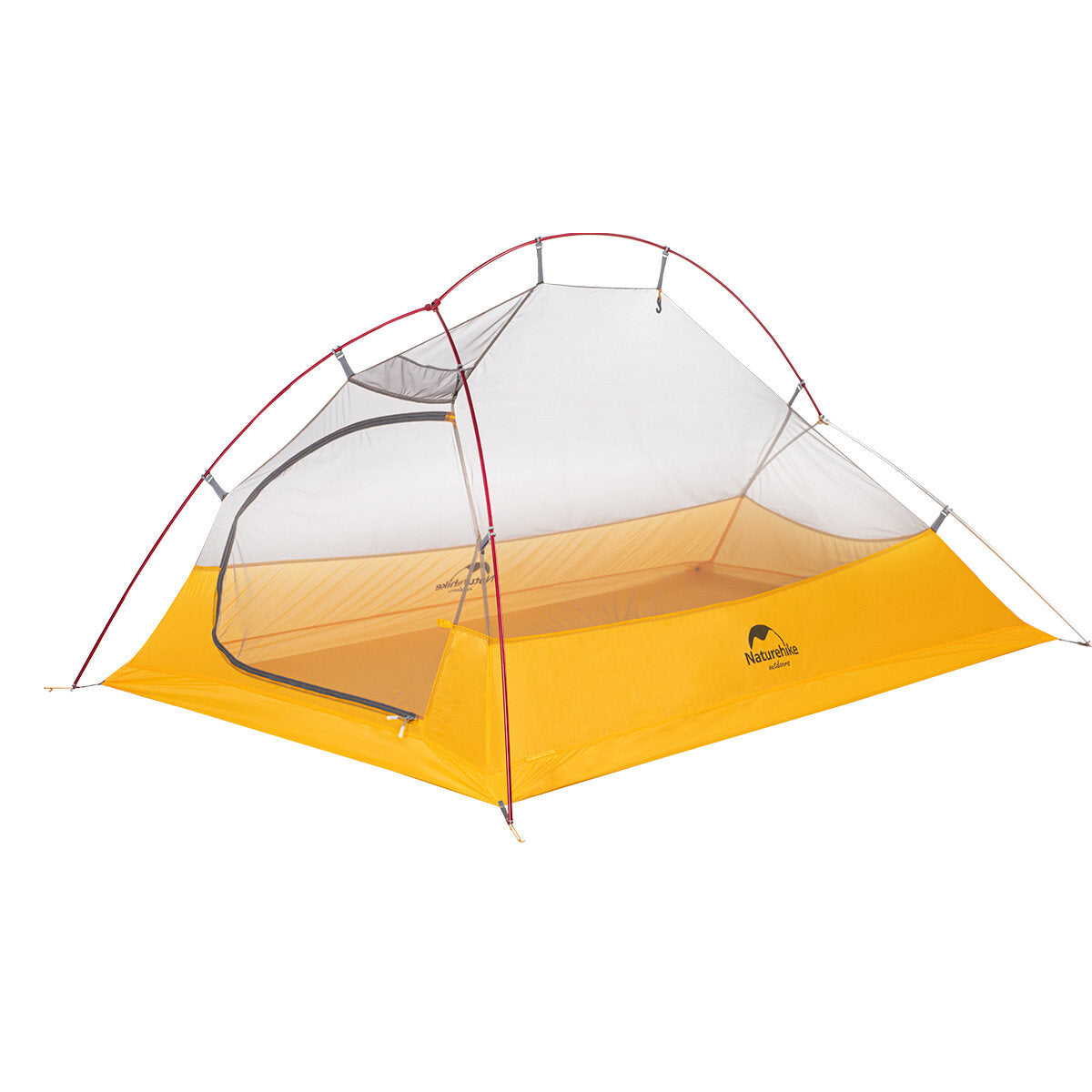 Cloud Up Superlight 2-Person Professional Tent Grey & Yellow Tents by Naturehike | campsifu