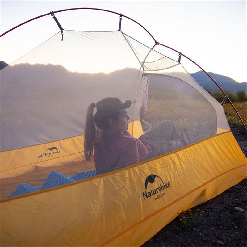 Cloud Up Superlight 2-Person Professional Tent Grey & Yellow Tents by Naturehike | campsifu