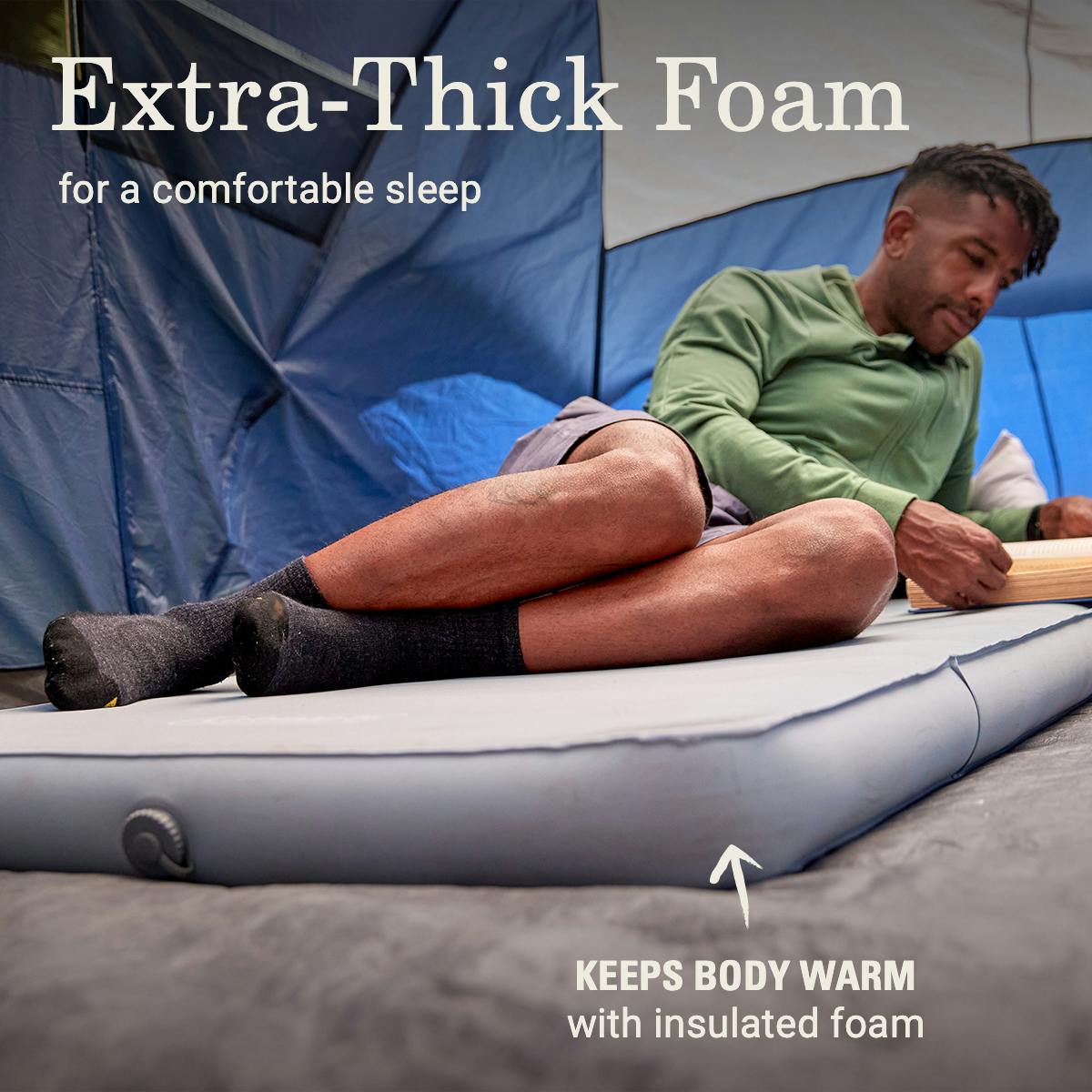 Cloudland™ Self-Inflating Camping Pad, Fog Sleeping Bags by Coleman | campsifu