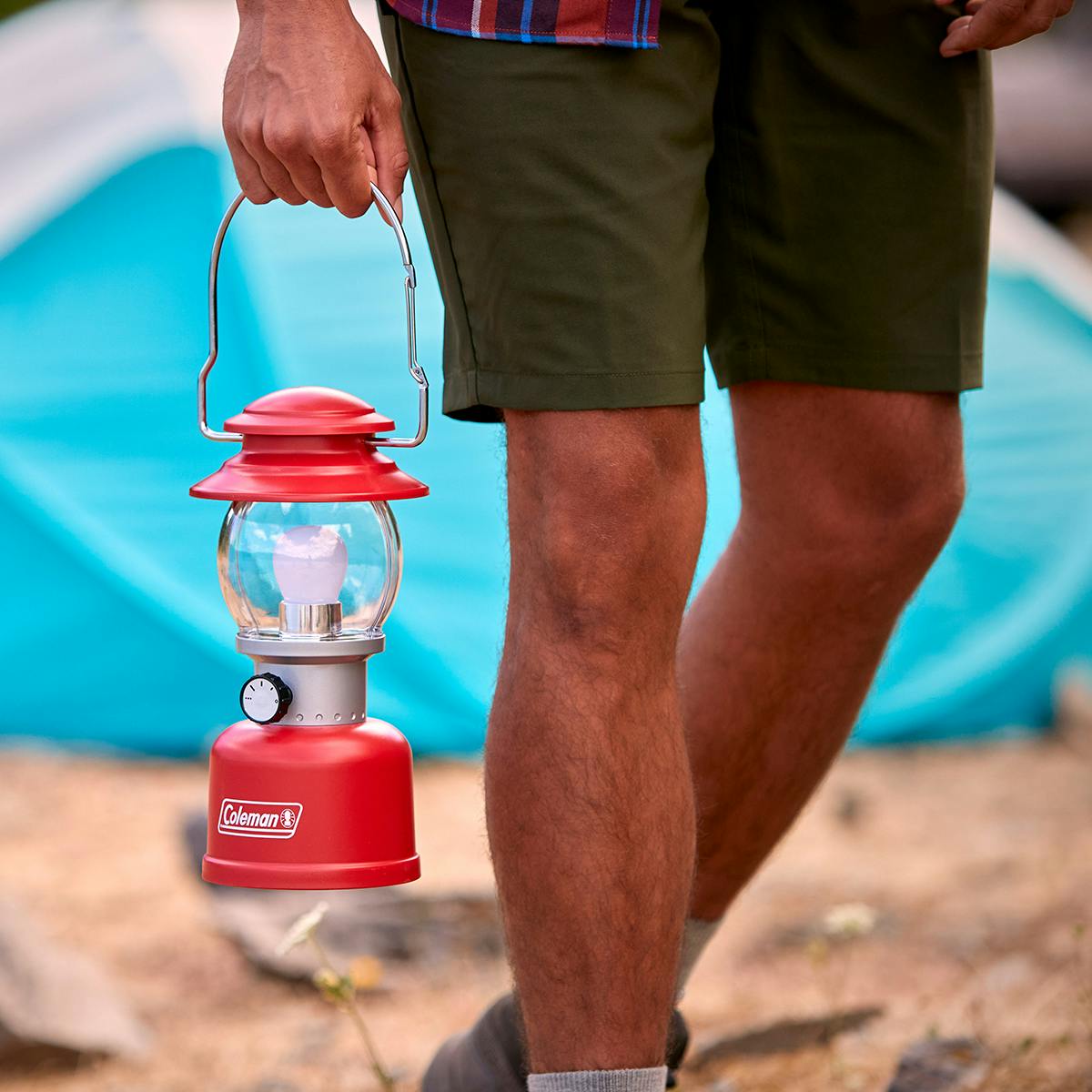 Coleman Classic 500 Lumens LED Lantern, Red Lanterns by Coleman | campsifu