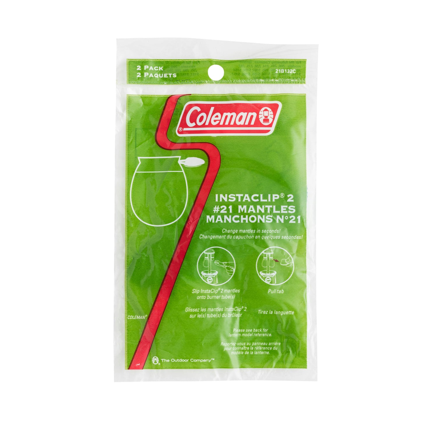 Coleman® Insta-Clip® II #21 Mantles, 2-Pack, Green Lighting Accessories by Coleman | campsifu