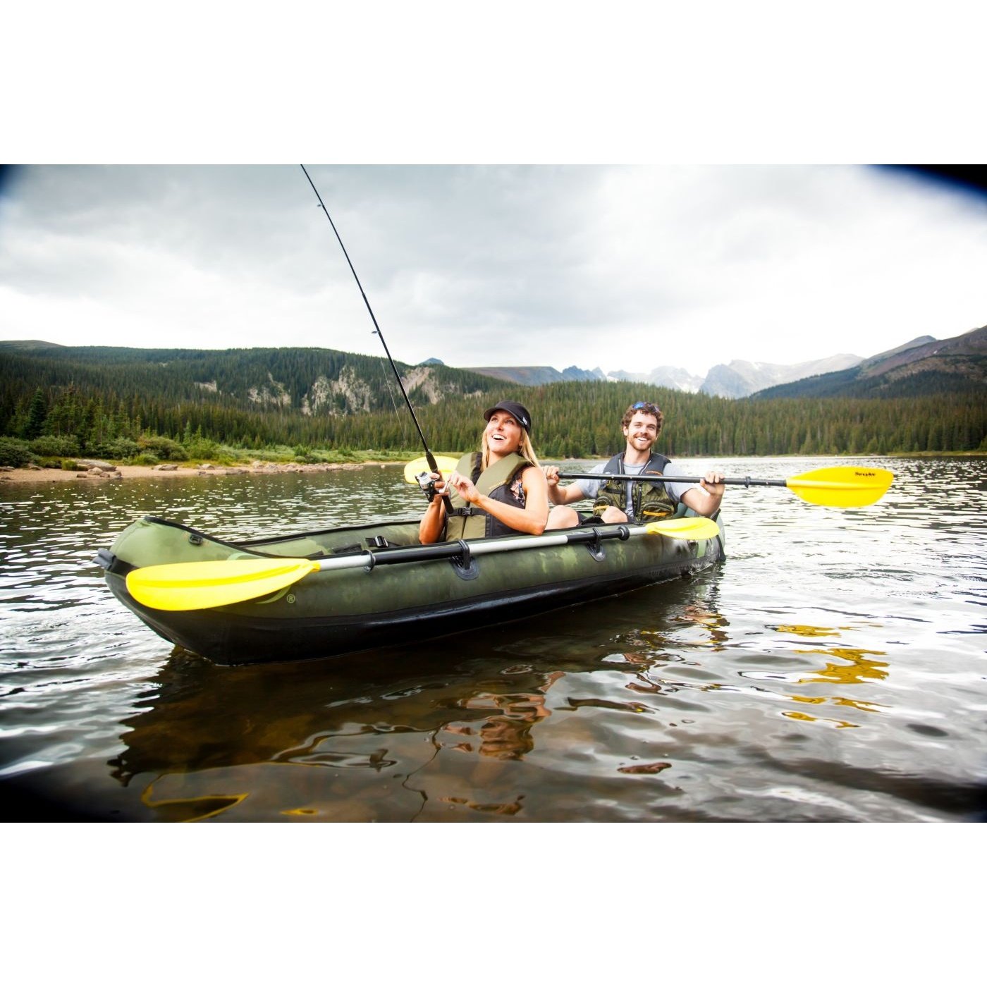 Colorado 2-Person Fishing Kayak Inflatable Boats by Sevylor | campsifu