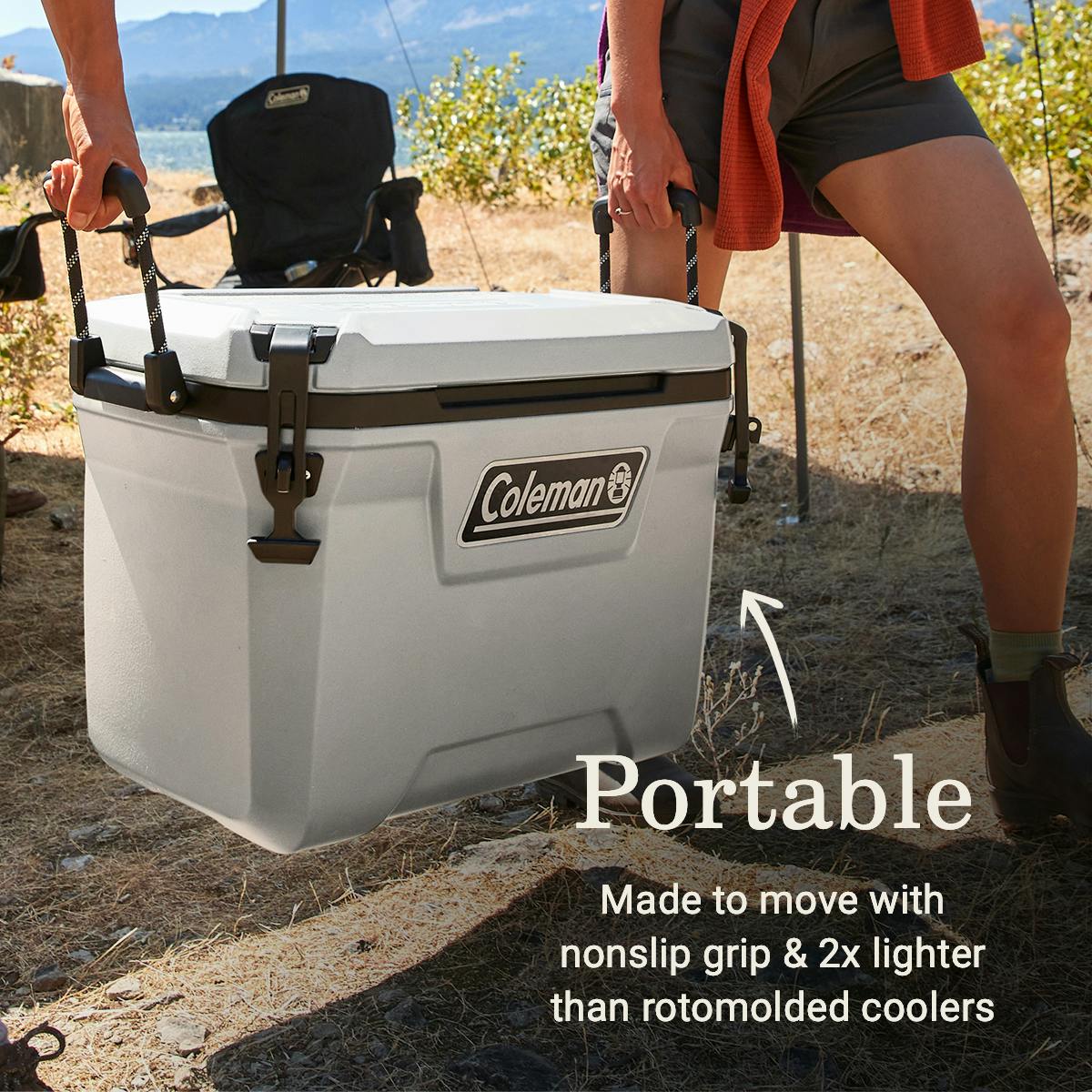 Convoy™ Series 55-Quart Cooler, Cloud Hard Coolers by Coleman | campsifu