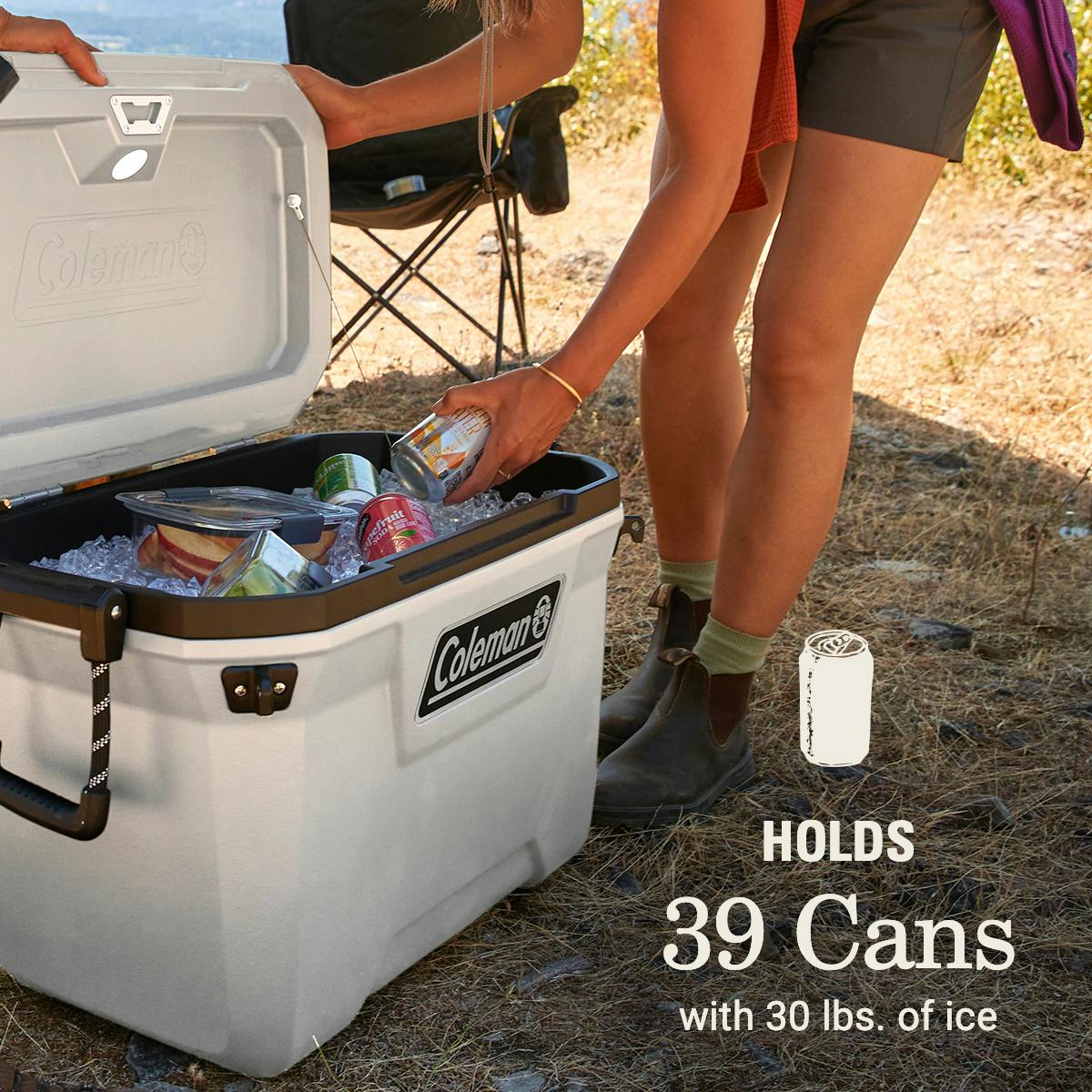 Convoy™ Series 55-Quart Cooler, Cloud Hard Coolers by Coleman | campsifu