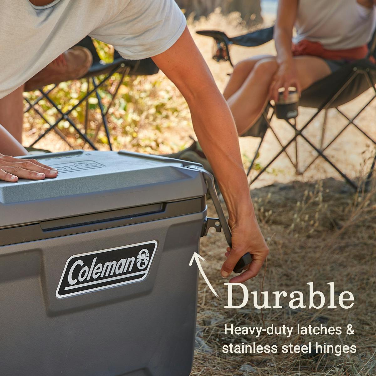 Convoy™ Series 55-Quart Cooler, Dark Storm Hard Coolers by Coleman | campsifu