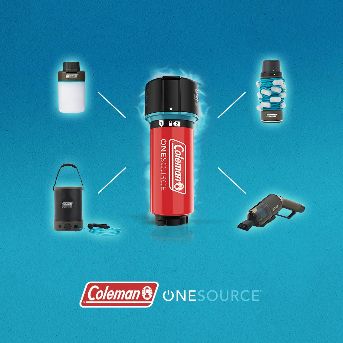 OneSource Rechargeable Built-In Pump Camp Shower Sprayer