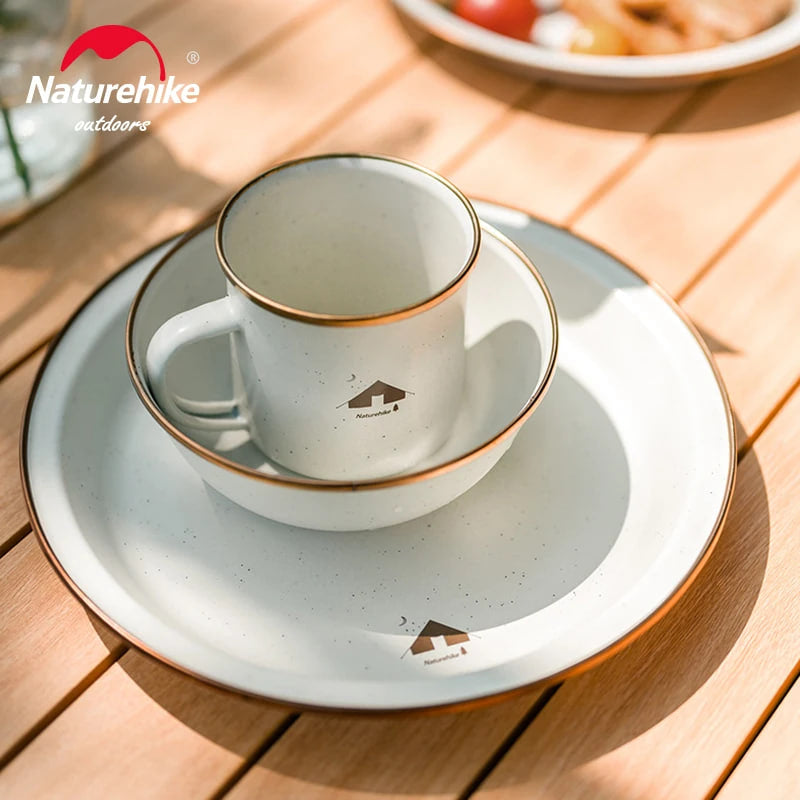 Enamel Tableware Dishes by Naturehike | campsifu