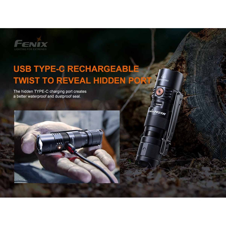 PD25R Rechargeable EDC Flashlight boatyardmalaysia