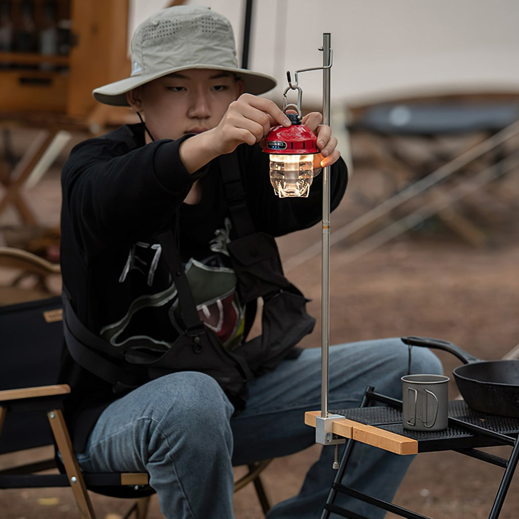 Foldable Lamp Holder Grey Light Accessories by Naturehike | campsifu