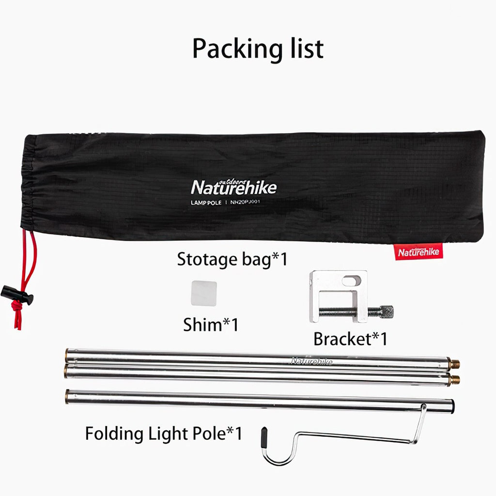 Foldable Lamp Holder Grey Light Accessories by Naturehike | campsifu