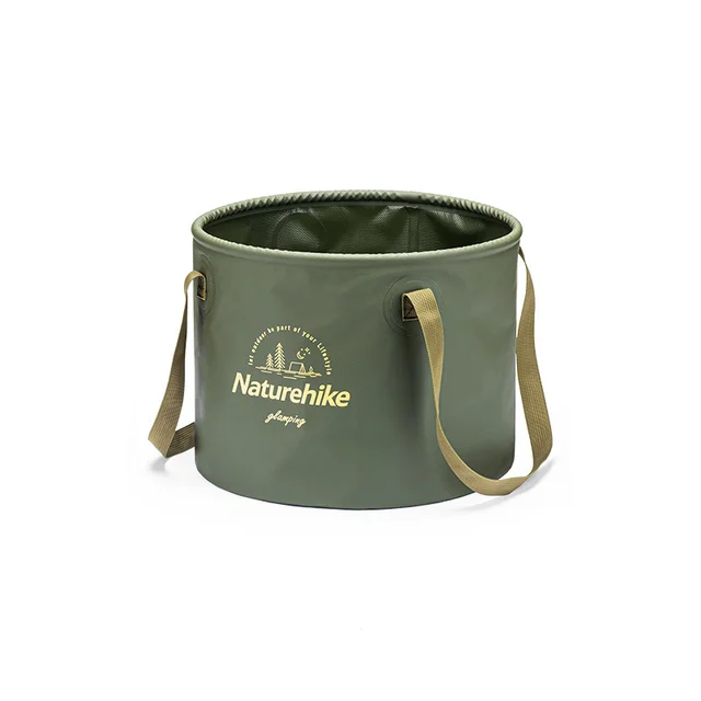 Foldable Round Bucket Army Green 20L Containers by Naturehike | campsifu