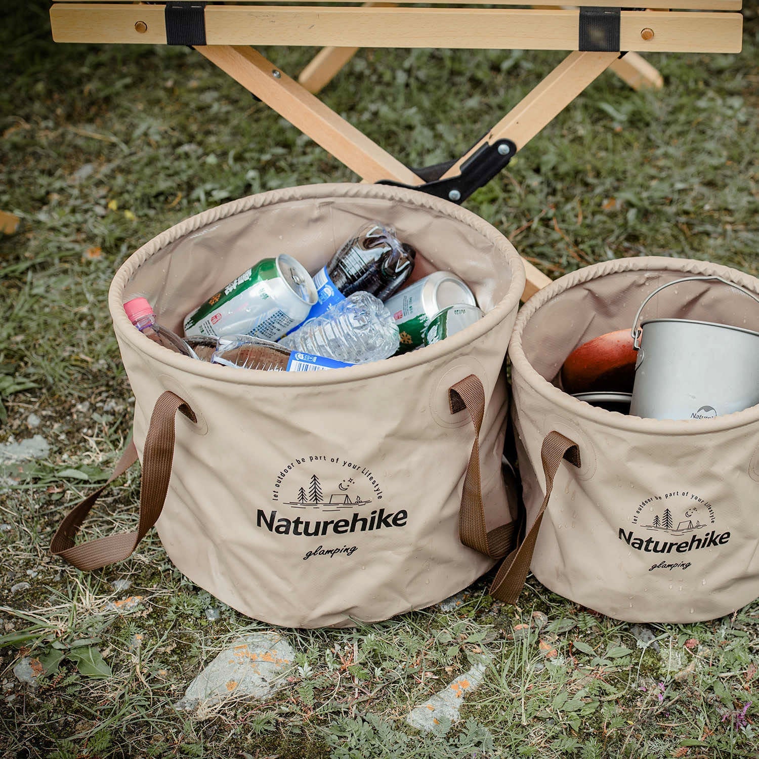 Foldable Round Bucket Containers by Naturehike | campsifu