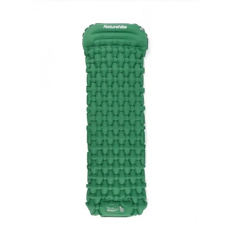 Foot-Pump Inflatable Camping Sleeping Pad Army Green Sleeping Pads by Naturehike | campsifu