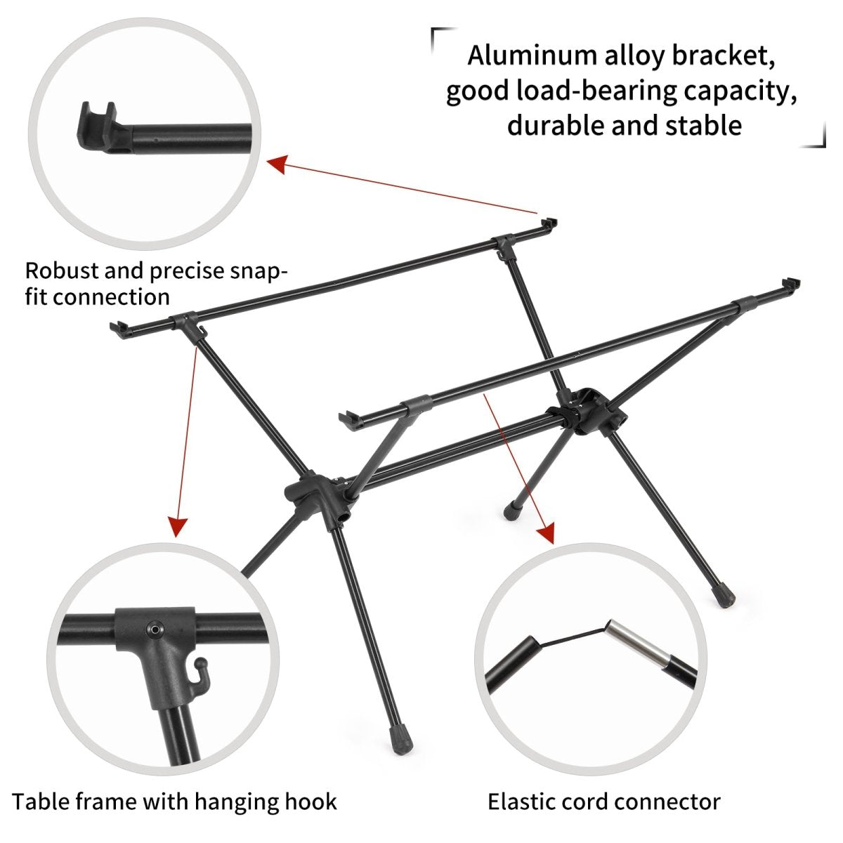 Detachable Aluminium Alloy Table