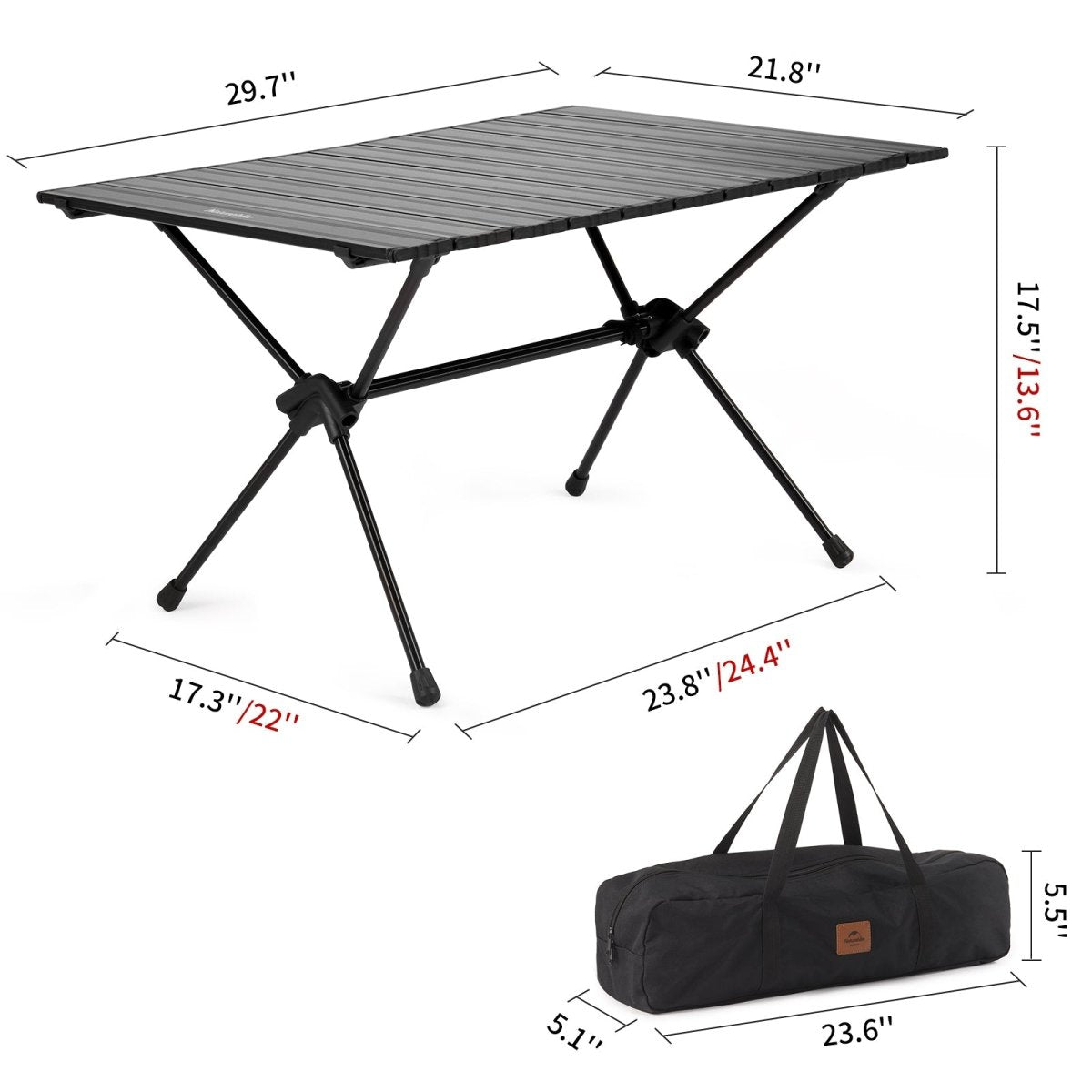 Detachable Aluminium Alloy Table