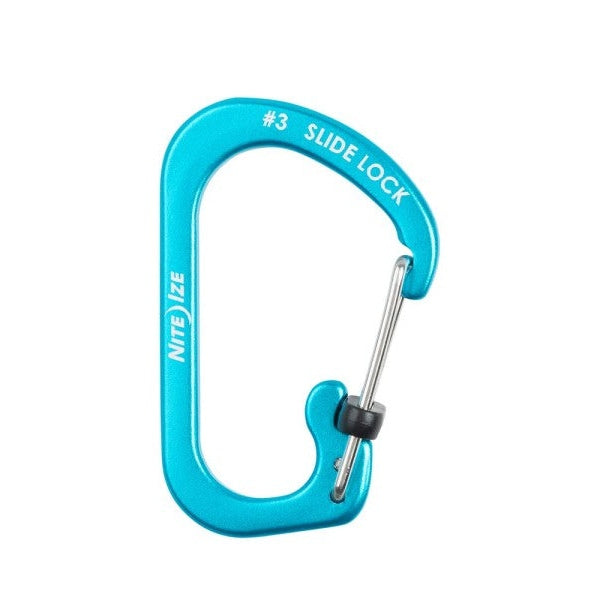 NITE IZE SLIDELOCK CARABINER AL #3 BLUE CSLA3-03-R6 boatyardmalaysia