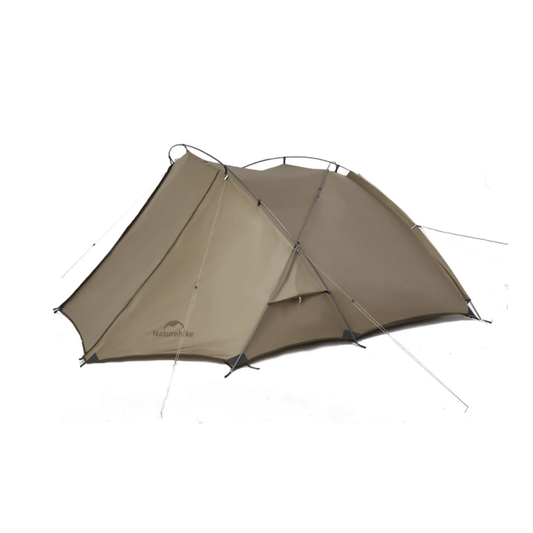 Hillock6 One Bedroom One Hall 2-Person Tent Brown Tents by Naturehike | campsifu