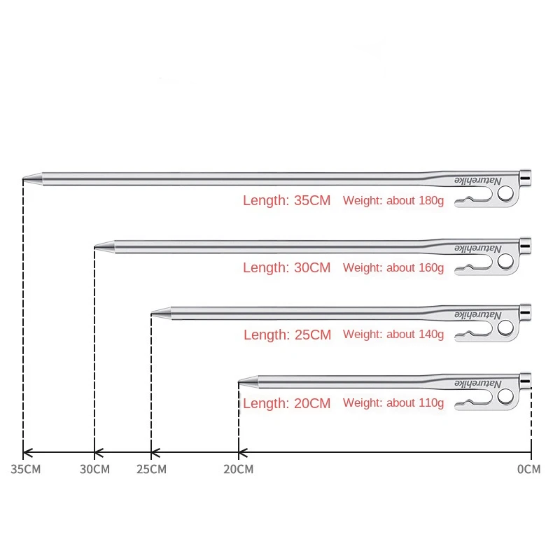 Large Stainless Steel Tent Peg