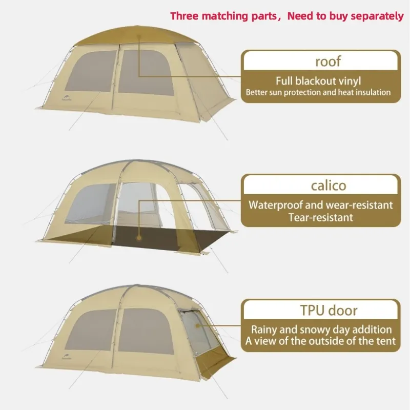 Dune 10.9 One Bedroom 3-Person Tent with Stack Nozzle