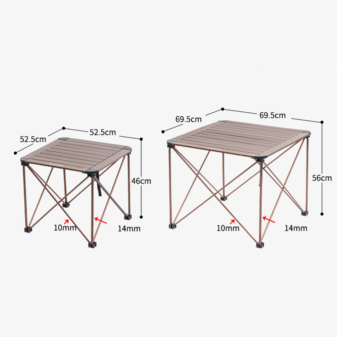 Meja Lipat Aluminium Luaran