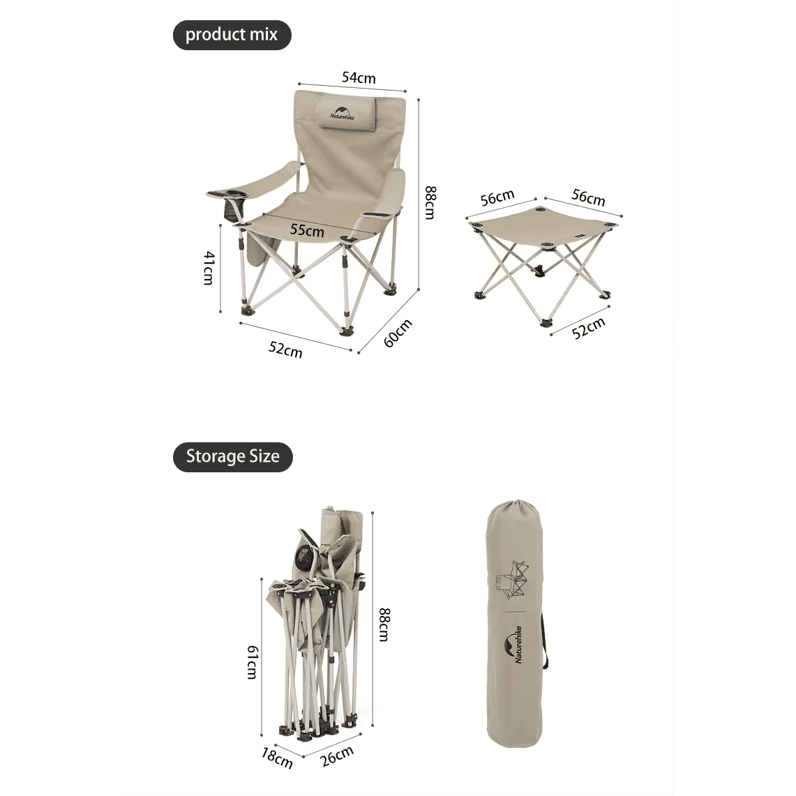 Kerusi Recliner dengan Meja