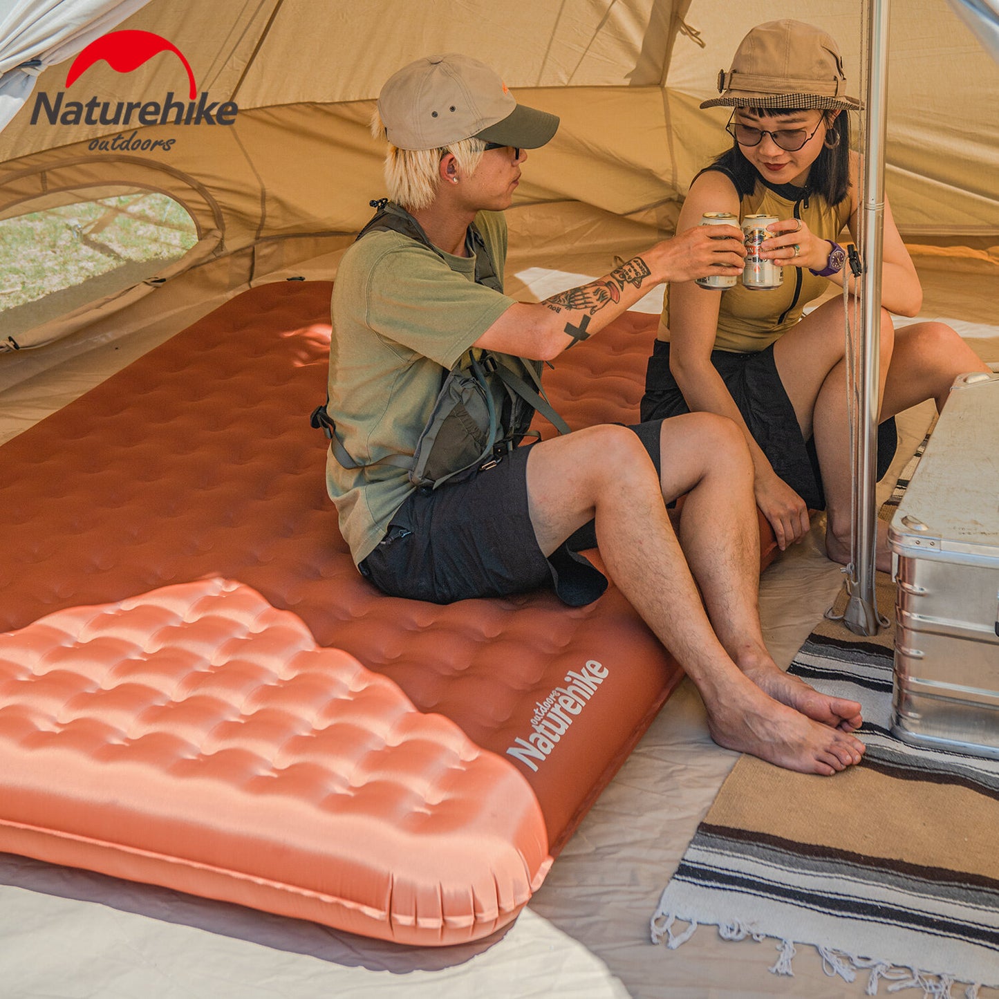 Double Ultralight Inflatable Sleeping Pad