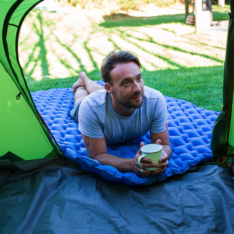 Double Sleeping Pad with Inflatable Bag