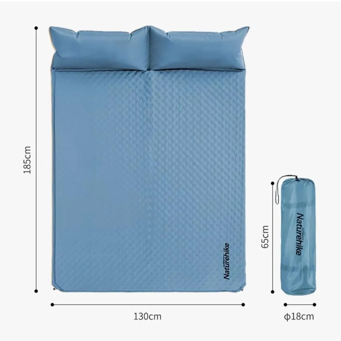 Couple Inflatable Mat with Pillow