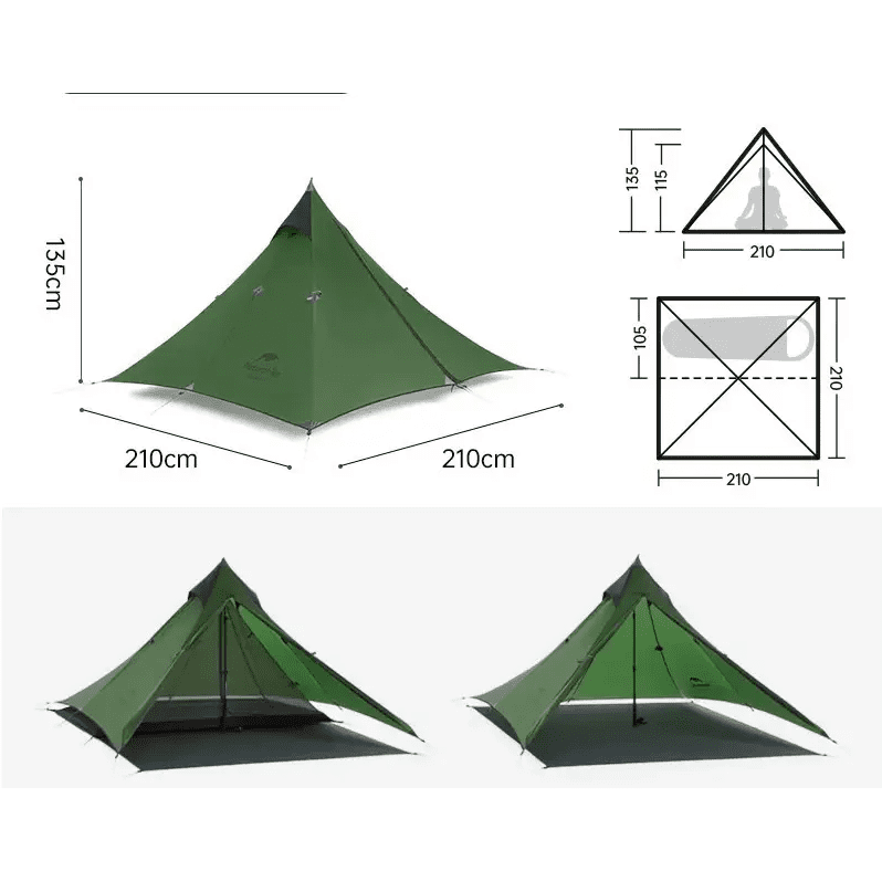 Spire Nylon Ultralight 1-Person Camping Tent