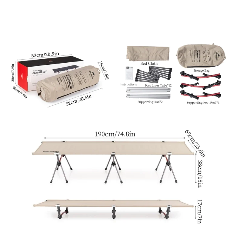 Outdoor Folding Camp Bed