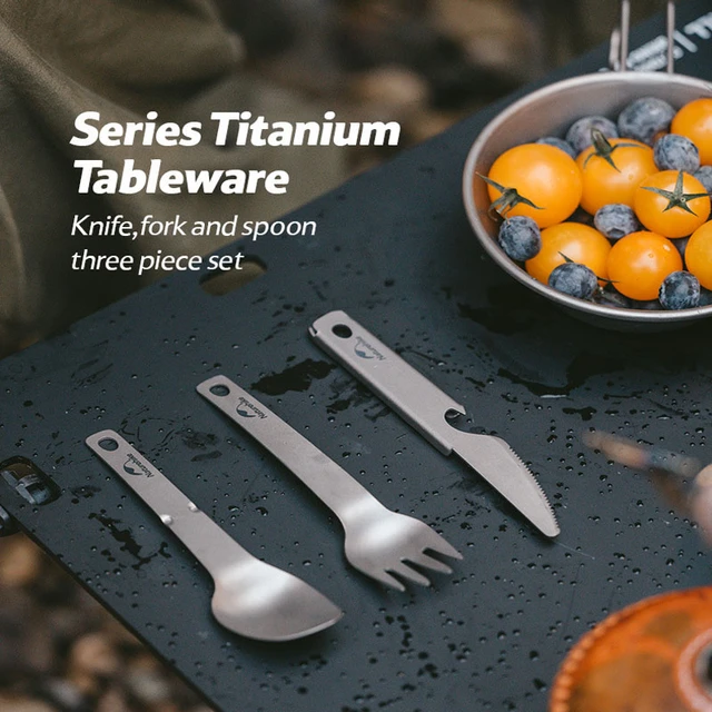 Titanium Multifunction Portable Cutlery Set