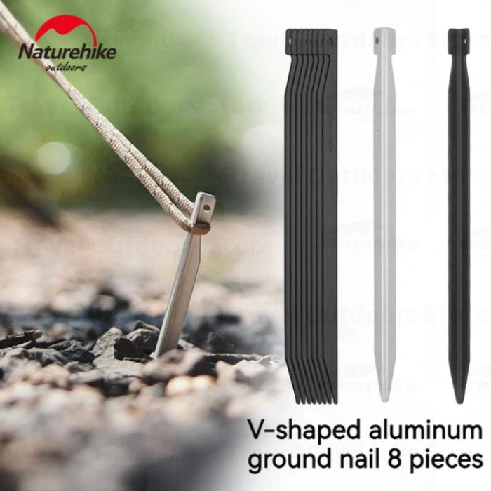 V-Shaped Aluminum Ground Nail (8 pcs)