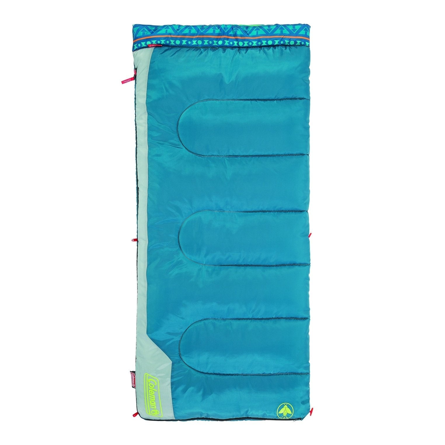 Kids 50°F Cool-Weather Sleeping Bag, Teal Sleeping Bags by Coleman | campsifu