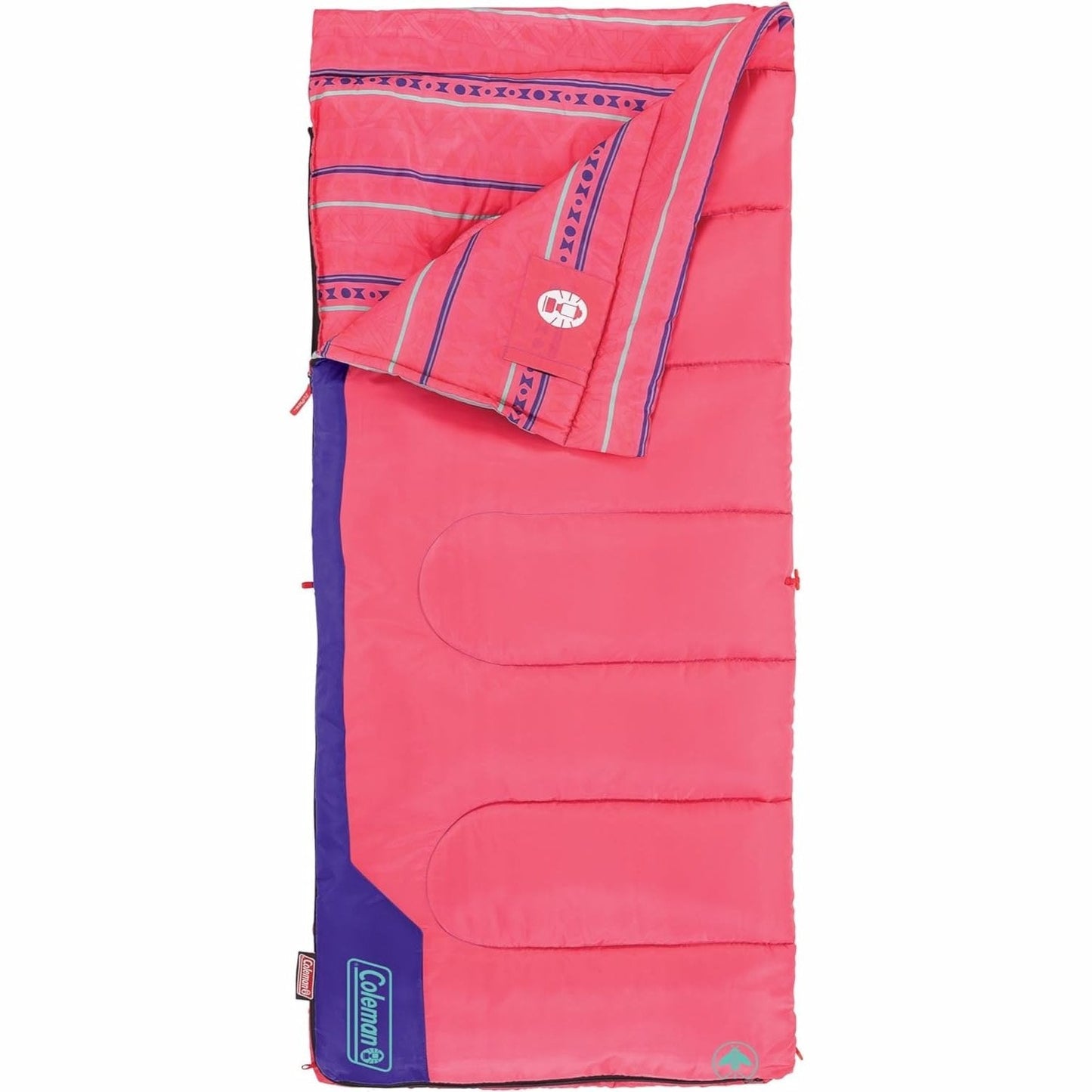 Kids 50°F Sleeping Bag, Pink Sleeping Bags by Coleman | campsifu