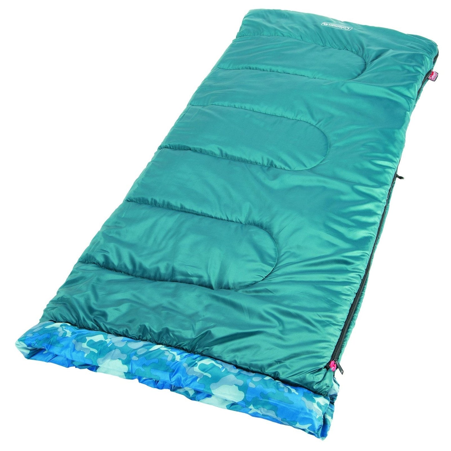 Kids Camo™ 45°F Youth Sleeping Bag, Blue Camo Sleeping Bags by Coleman | campsifu