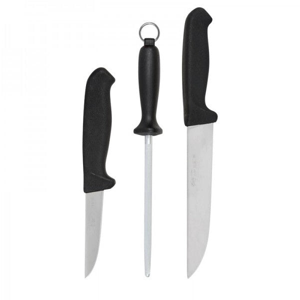 Butcher Kit Black 2 Knife 12669 boatyardmalaysia