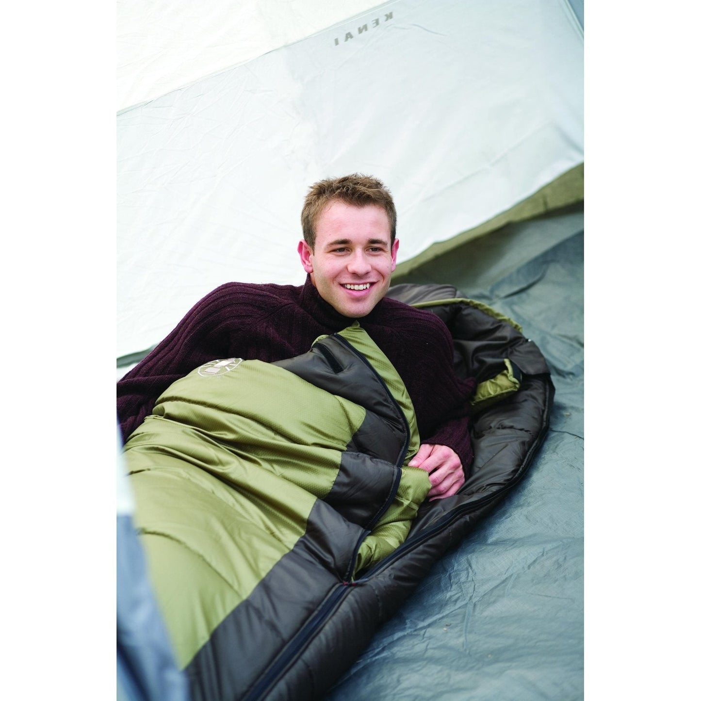 North Rim™ Adult Mummy Sleeping Bag, Brown Sleeping Bags by Coleman | campsifu