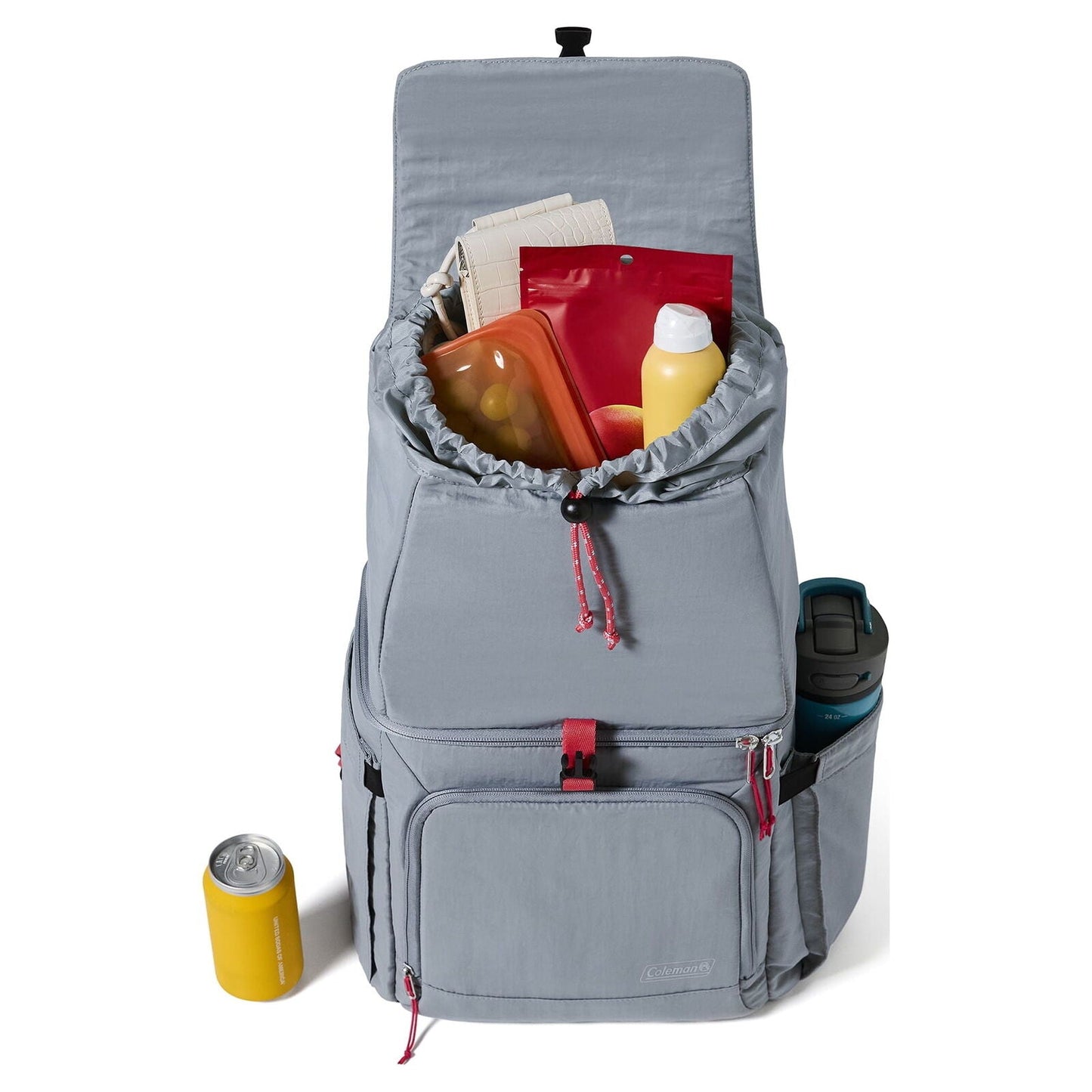 Now 18-Can Soft Cooler Backpack, Grey Soft Coolers by Coleman | campsifu