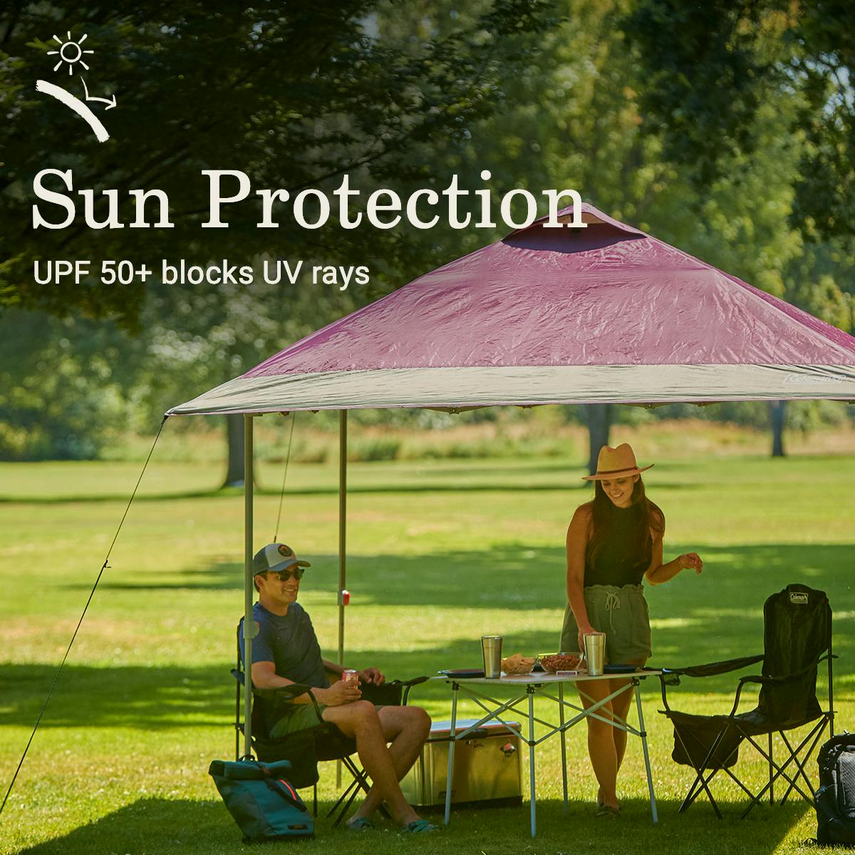 OASIS™ 10 x 10 Canopy, Blackberry Shelters by Coleman | campsifu