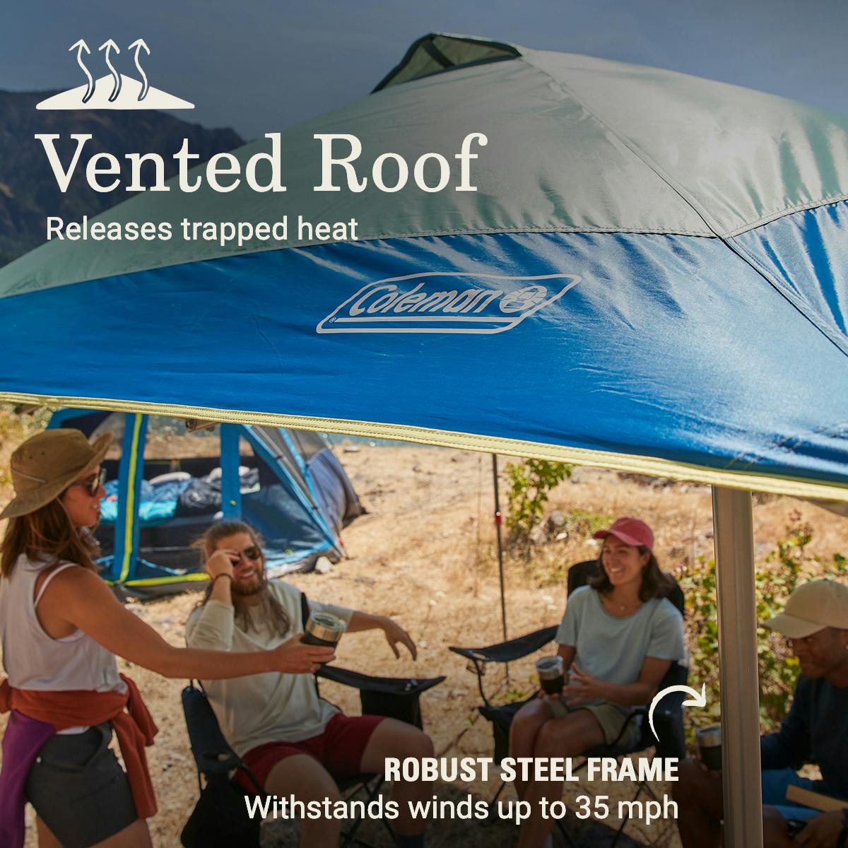 OASIS™ 10 x 10 Canopy, Moss Shelters by Coleman | campsifu