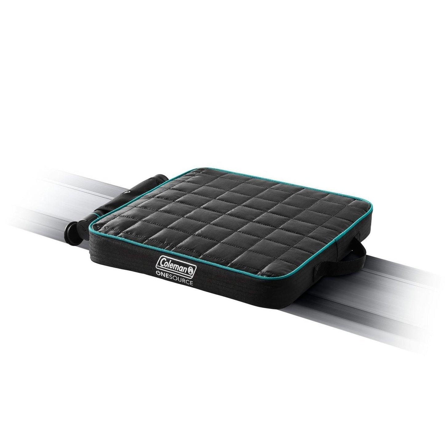 OneSource™ Heated Chair Pad with Rechargeable Battery, Black/Carribbean Blue Seats & Cushions by Coleman | campsifu