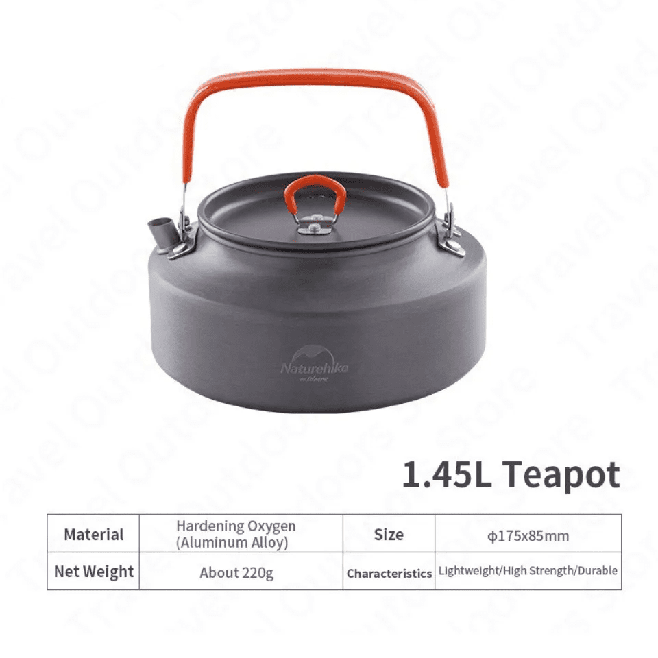 Outdoor Picnic Teapot Grey Coffee & Tea by Naturehike | campsifu