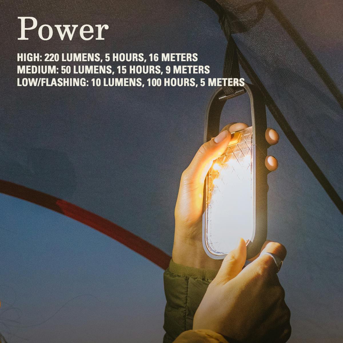 PEAK1™ 200 Lumen Solar Rechargeable Lantern, Black Lanterns by Coleman | campsifu